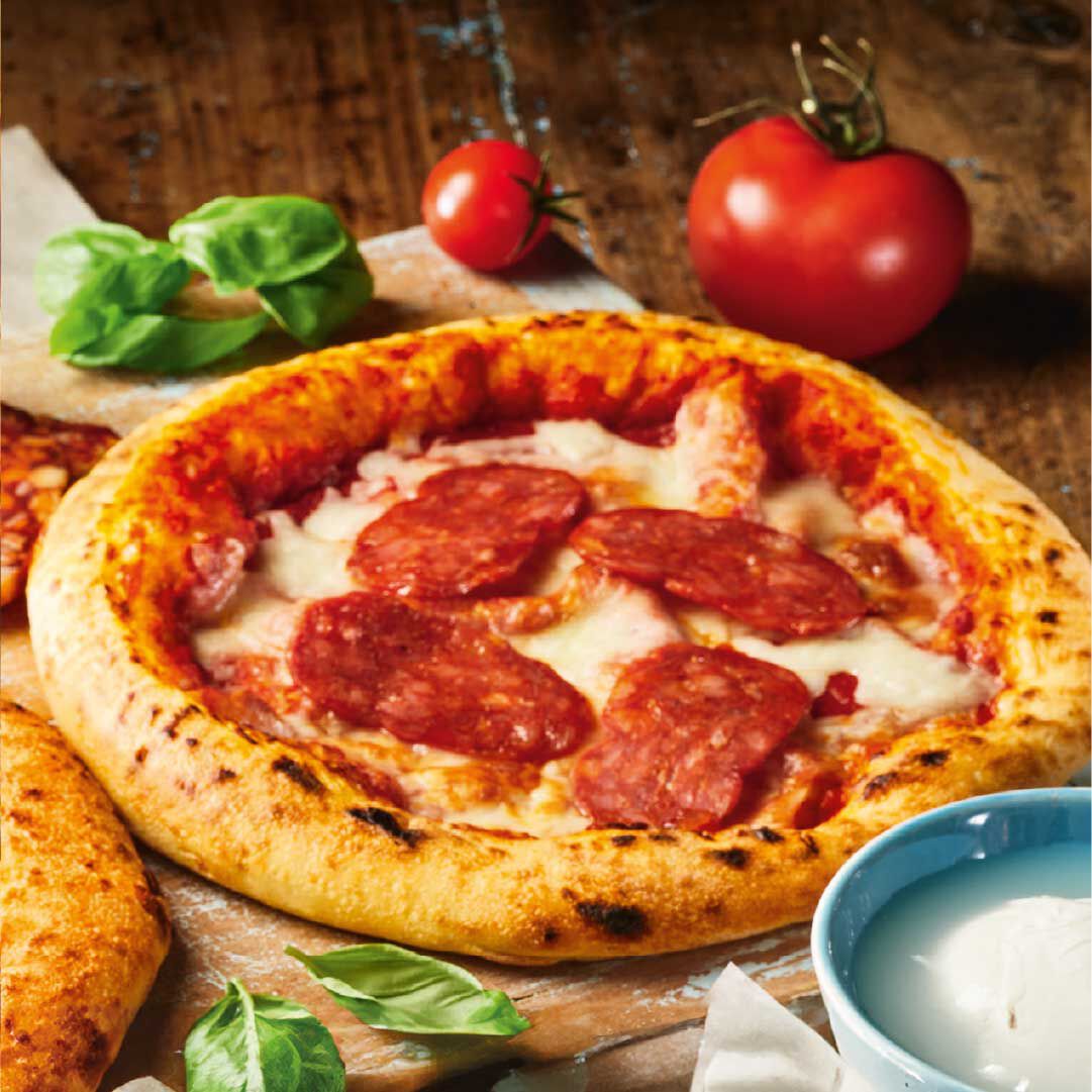 Pizza &ldquo;Bistrot 25&ldquo; Diavola con Spianatina bofrost